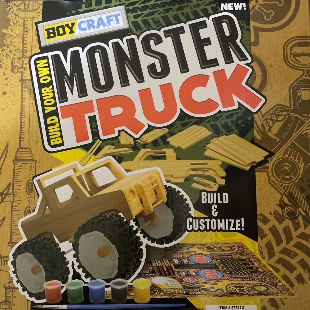 Boy craft build your own monster truck